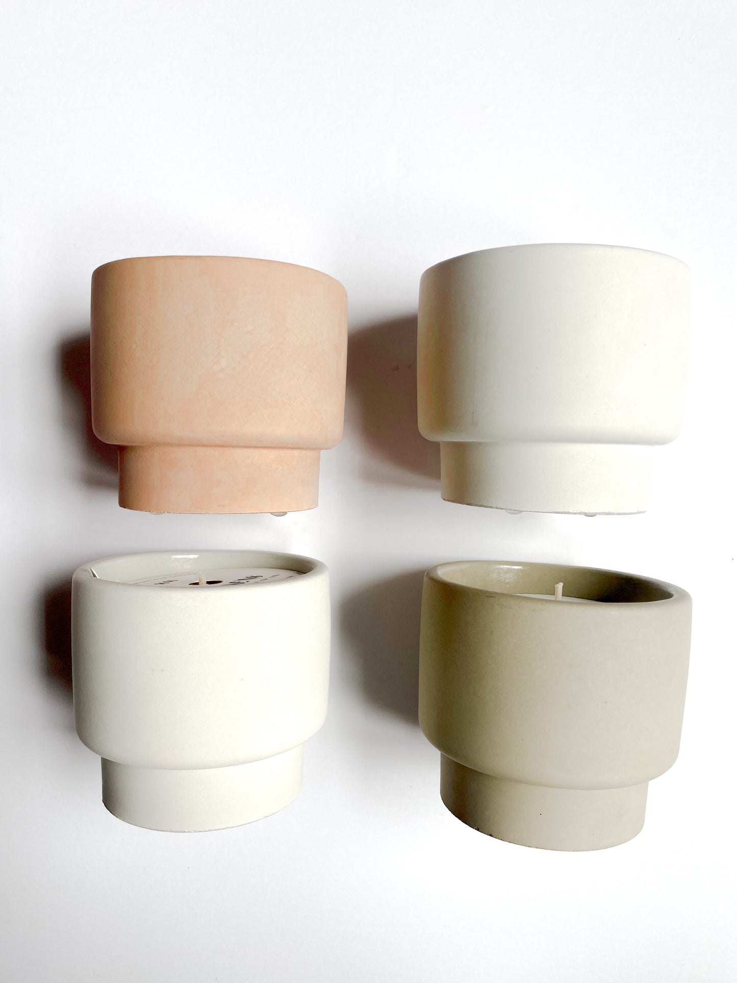 Sparkling Ginger - Modern Pot Style Stone Candle