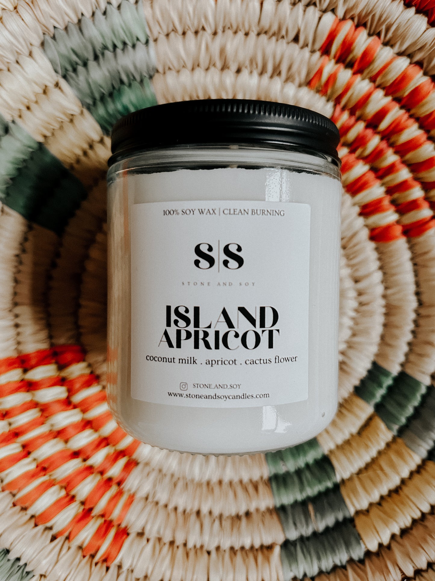 Island Apricot - Clear Glass Jar